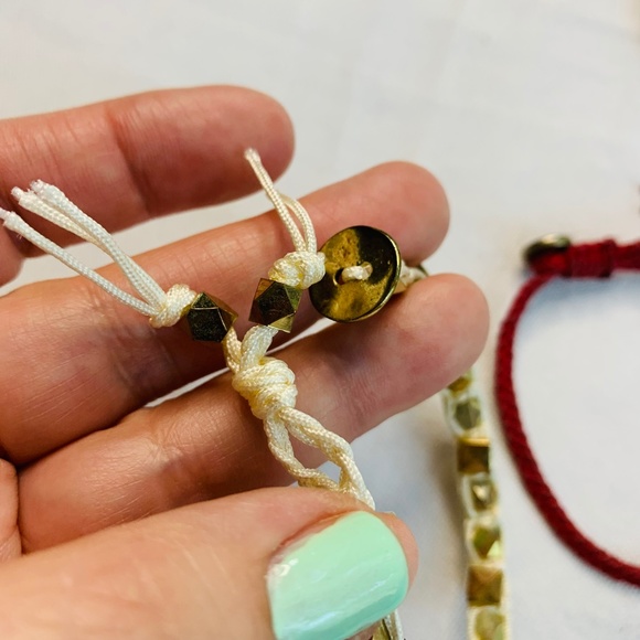 COPY - set of 3 fashion jewelry bundle red and gold spiked bracelets - Picture 12 of 15